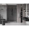 Mexen Velar L Duo liuguksed duššile 150 cm, läbipaistev, must - 871-150-003-02-70