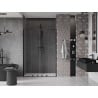 Mexen Velar L Duo drzwi prysznicowe rozsuwane 160 cm, transparent, czarne - 871-160-003-02-70