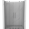 Mexen Velar L Duo sliding shower doors 140 cm, transparent, gun metal - 871-140-003-02-95