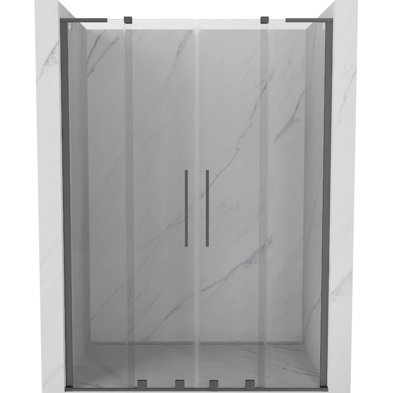 Mexen Velar L Duo lükand duššuks 150 cm, läbipaistev, gun metal - 871-150-003-02-95