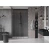 Mexen Velar L Duo sliding shower doors 140 cm, transparent, gun metal - 871-140-003-02-95