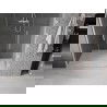 Mexen Velar L Duo Schiebetüren, 150 cm, transparent, gebürsteter Nickel - 871-150-003-02-97
