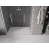 Mexen Velar L Duo drzwi prysznicowe rozsuwane 160 cm, transparent, nikiel szczotkowany - 871-160-003-02-97