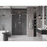 Mexen Velar L Duo sliding shower doors 160 cm, transparent, brushed nickel - 871-160-003-02-97
