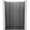 Mexen Velar L Duo puertas de ducha correderas 140 cm, grafito, cromo - 871-140-003-42-01