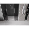 Mexen Velar L Duo Sliding Shower Door 160 cm, Graphite, Chrome - 871-160-003-42-01