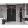 Mexen Velar L Duo Sliding Shower Door 160 cm, Graphite, Chrome - 871-160-003-42-01