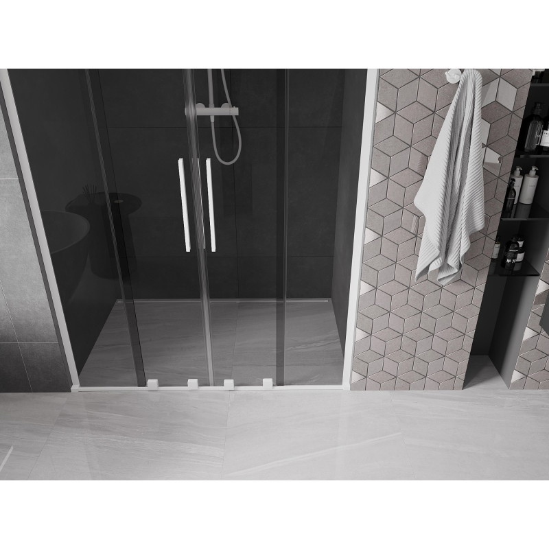 Mexen Velar L Duo lükanddushuks 150 cm, grafiit, valge - 871-150-003-42-20