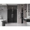 Mexen Velar L Duo portes de douche coulissantes 160 cm, graphite, blanc - 871-160-003-42-20
