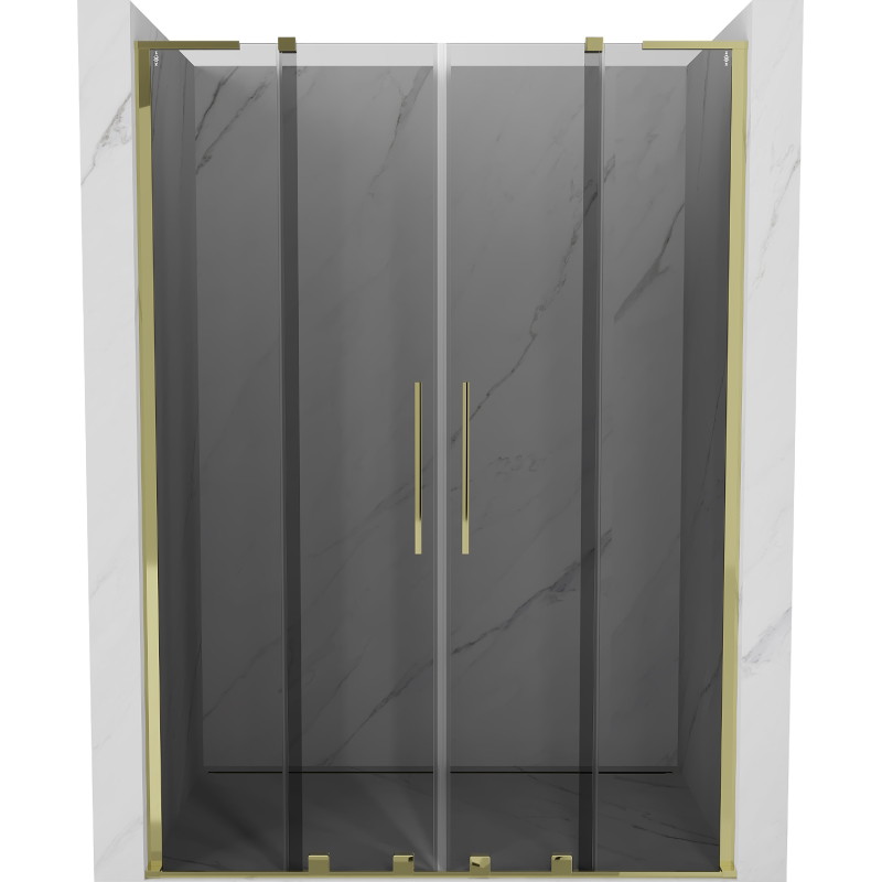 Mexen Velar L Duo dušiuksed lükanduksed 160 cm, grafiit, kuldne - 871-160-003-42-50