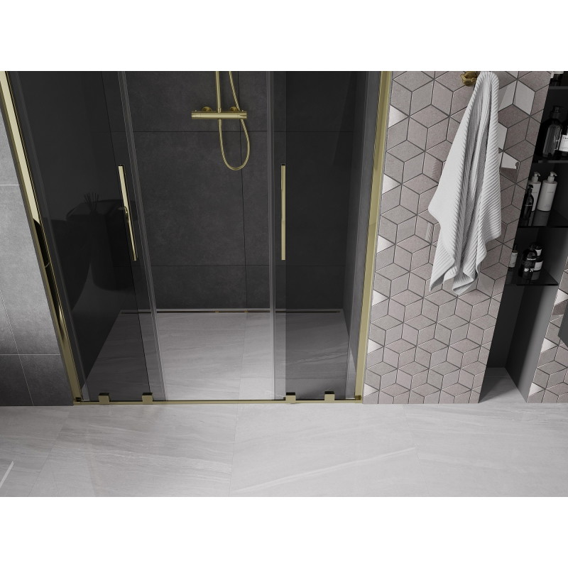 Mexen Velar L Duo dušiuksed lükanduksed 160 cm, grafiit, kuldne - 871-160-003-42-50
