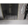 Mexen Velar L Duo lükanduksed dušile 140 cm, grafiit, harjatud kuld - 871-140-003-42-55