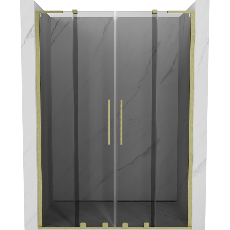 Mexen Velar L Duo lükandustega dušiuks 160 cm, grafiit, kuldne harjatud - 871-160-003-42-55