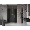 Mexen Velar L Duo drzwi prysznicowe rozsuwane 160 cm, grafit, złote szczotkowane - 871-160-003-42-55