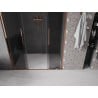Mexen Velar L Duo Sliding Shower Doors 140 cm, Graphite, Rose Gold - 871-140-003-42-60