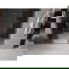Mexen Velar L Duo Schiebeduschtür 140 cm, Graphit, gebürstetes Kupfer - 871-140-003-42-65