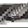 Mexen Velar L Duo schuifdouchedeur 150 cm, grafiet, geborsteld koper - 871-150-003-42-65