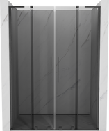 Mexen Velar L Duo schuifbare douchedeur 140 cm, grafiet, geborsteld kanon grijs - 871-140-003-42-66