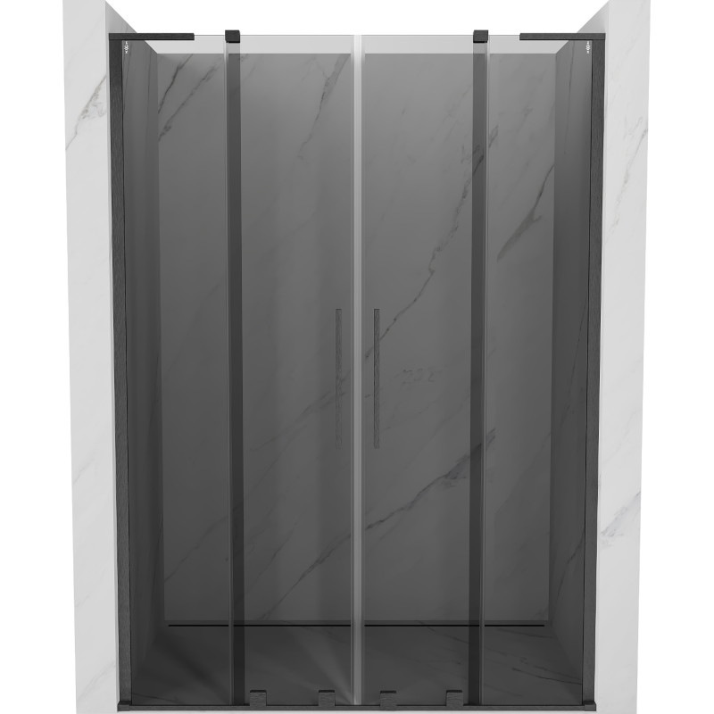 Mexen Velar L Duo lükandustega dušiuksed 150 cm, grafiit, gun gray harjatud - 871-150-003-42-66