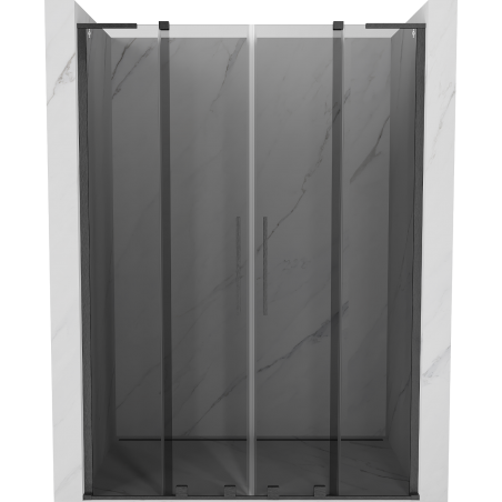 Mexen Velar L Duo porte de douche coulissante 150 cm, graphite, gris canon brossé - 871-150-003-42-66