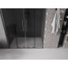 Mexen Velar L Duo sliding shower doors 150 cm, graphite, brushed gun gray - 871-150-003-42-66