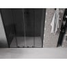 Mexen Velar L Duo drzwi prysznicowe rozsuwane 140 cm, grafit, czarne - 871-140-003-42-70