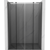 Mexen Velar L Duo Schiebetüren 160 cm, graphit, gun gray gebürstet - 871-160-003-42-66