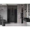 Mexen Velar L Duo sliding shower doors 160 cm, graphite, brushed gun gray - 871-160-003-42-66