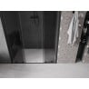 Mexen Velar L Duo drzwi prysznicowe rozsuwane 160 cm, grafit, czarne - 871-160-003-42-70