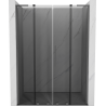 Mexen Velar L Duo sliding shower doors 160 cm, graphite, gun metal - 871-160-003-42-95
