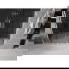 Mexen Velar L Duo Schiebetüren 140 cm, Graphit, gebürsteter Nickel - 871-140-003-42-97