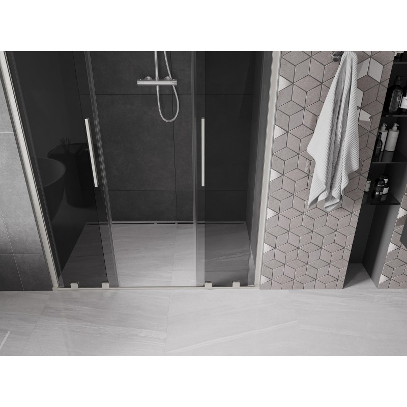 Mexen Velar L Duo lükandaknale 140 cm, grafiit, harjatud nikkel - 871-140-003-42-97