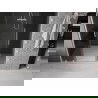 Mexen Velar L Duo Schiebetüren 140 cm, Graphit, gebürsteter Nickel - 871-140-003-42-97