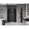 Mexen Velar L Duo sliding shower doors 150 cm, graphite, brushed nickel - 871-150-003-42-97