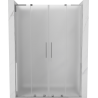 Mexen Velar L Duo sliding shower door 160 cm, frost, chrome - 871-160-003-32-01