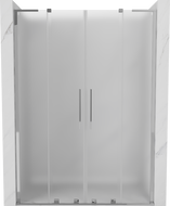 Mexen Velar L Duo drzwi prysznicowe rozsuwane 160 cm, szron, chrom - 871-160-003-32-01