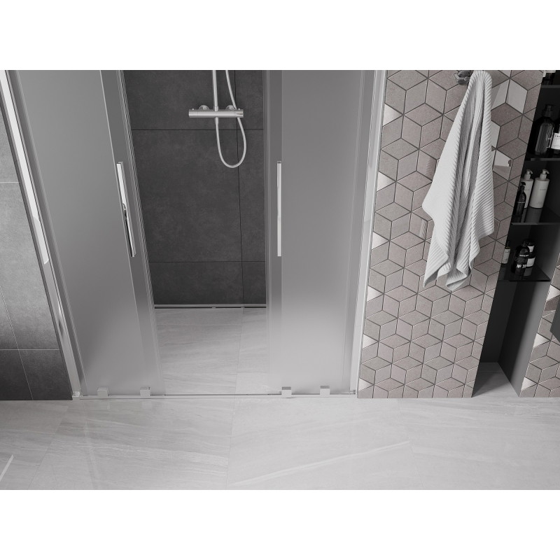 Mexen Velar L Duo lükanddushuks 150 cm, härmas, kroom - 871-150-003-32-01