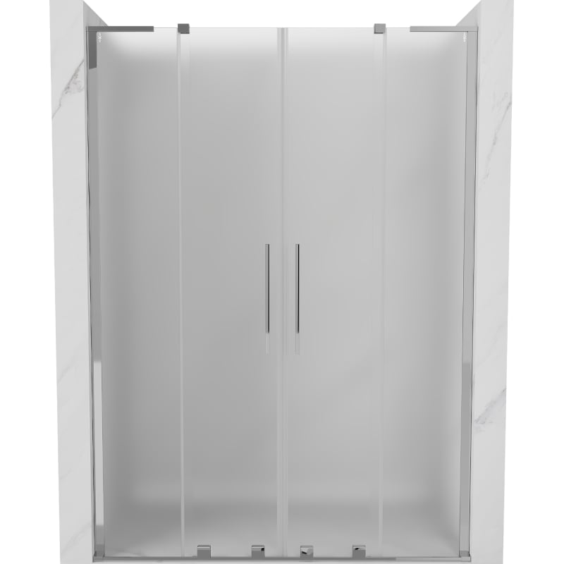 Mexen Velar L Duo lükanddushuks 150 cm, härmas, kroom - 871-150-003-32-01