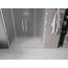 Mexen Velar L Duo sliding shower door 140 cm, frosted, chrome - 871-140-003-32-01