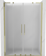 Mexen Velar L Duo drzwi prysznicowe rozsuwane 140 cm, szron, złote - 871-140-003-32-50