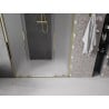 Mexen Velar L Duo Sliding Shower Door 140 cm, Frosted, Gold - 871-140-003-32-50