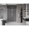 Mexen Velar L Duo klizna vrata za tuš, 150 cm, matirano staklo, krom - 871-150-003-32-01