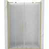 Mexen Velar L Duo porte de douche coulissante 150 cm, dépoli, or brossé - 871-150-003-32-55