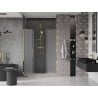 Mexen Velar L Duo 150 cm sliding shower doors, frosted, gold - 871-150-003-32-50