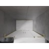 Mexen Velar L Duo dušiuksed liuglevad 140 cm, matt, kuldne harjatud - 871-140-003-32-55