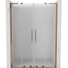 Mexen Velar L Duo sliding shower doors 140 cm, frost, rose gold - 871-140-003-32-60