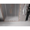 Mexen Velar L Duo 140 cm Sliding Shower Door, Frosted, Brushed Copper - 871-140-003-32-65