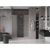 Mexen Velar L Duo 140 cm Sliding Shower Door, Frosted, Brushed Copper - 871-140-003-32-65