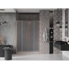 Mexen Velar L Duo sliding shower doors 150 cm, frost, brushed copper - 871-150-003-32-65