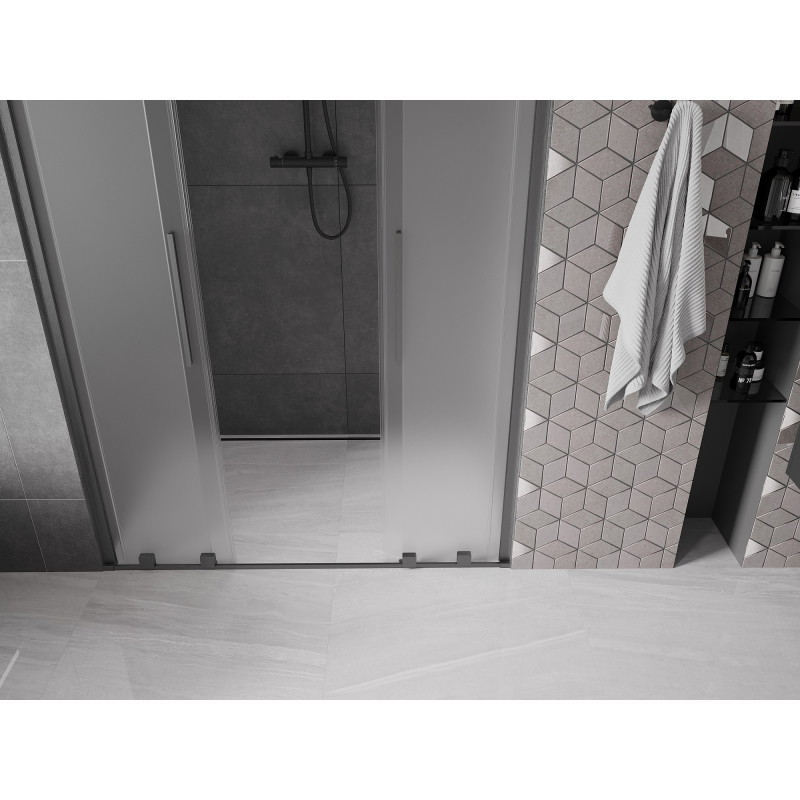 Mexen Velar L Duo dušši lükanduksed 140 cm, jääklaas, harjatud gun gray - 871-140-003-32-66